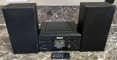 RCA RS2928B CD Music System Bluetooth Shelf System With Remote Tested Used - Image 1 of 4