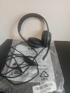 Cyber Acoustics AC-5014 C Port Stereo Headset boom microphone headphones - Picture 1 of 3