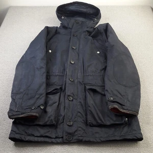 Gant Mens Jacket Large Navy Hooded City Parka Coat Adult Full Zip Long Designer - Picture 1 of 18