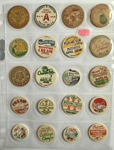 Vintage verschiedene Milchflaschenverschlüsse Posten 20 Stück - Bild 1 von 12