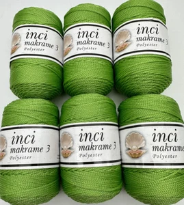Anatolya 2mm Polyester Crochet Cord - Bags Macrame - 6x100g Rolls - Green - Picture 1 of 12