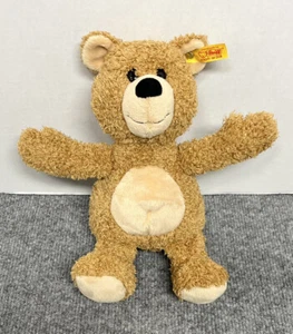 Steiff Teddy Bear 9" Plush Tan Stuffed Animal KNOPF IM OHR - Foto 1 di 3