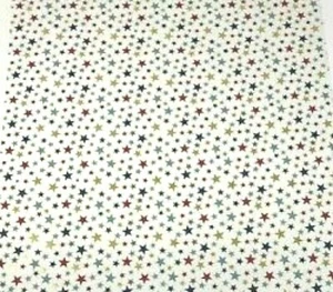 Petticoats Pinstripes Stars Gold Foil Blue Red MVP Echo Park 12 x 12 Cardstock - Picture 1 of 1
