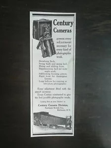 Vintage 1909 Century Cameras Original Ad - Picture 1 of 1