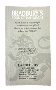 Bradbury's Book of Hallmarks (Paperbook,1993) 1544-1860 Gold Silver Platinum VTG - Picture 1 of 9