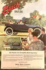 Vintage 1917 Ad Buick And 1918 White Motor Cars 11x16 LOOK & READ - Picture 1 of 8