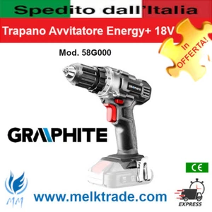 Trapano Avvitatore Energy+ 18V 58G000 - Linea GRAPHITE !!! - Imagen 1 de 3