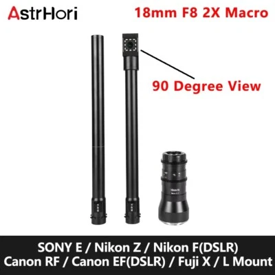 Lente sonda macro Astrhori 18 mm F8 2x APS-C gran angular 90 ° grados + vista directa Foto 1 de 4