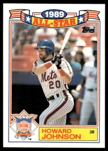 1990 Topps Glossy All-Stars Howard Johnson Mets de Nueva York #4 - Imagen 1 de 2