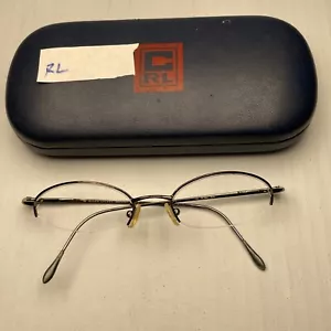 Ralph Lauren Polo Italy RL 664 3UW Eyeglasses Frames Half Rim Italy 46-18 130mm - Picture 1 of 12