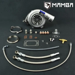 MAMBA Ball Bearing Turbocharger 3" .60 Twisted AS GTX2971R 84T w/ .64 T3 V-Band - Picture 1 of 9
