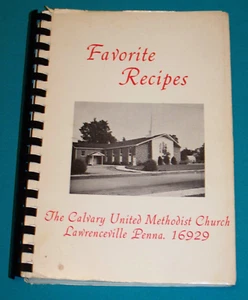 Calvary United Methodist Church Lawrenceville PA Cookbook 1984 Pennsylvania - Picture 1 of 4