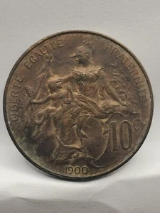 10 CENTIMES DANIEL DUvois 1900 FRANKREICH - Bild 1 von 3