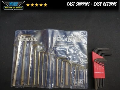 MASTER MECHANIC AND BONDHUS USA HEX KEY ALLEN HEAD WRENCH METRIC/SAE STANDARD - Image 1 of 4