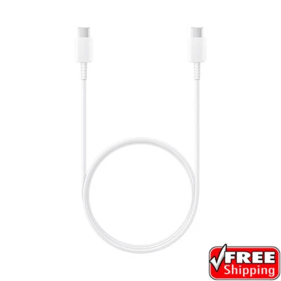 NEW OEM Authentic Samsung Type C to C USB SUPER FAST Cable S22 Ultra White - Image 1 of 2