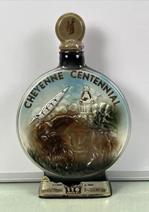Vintage Jim Beam 1967 Cheyenne Wyoming Centennial 1867-1967 Decanter Buffalo  - Picture 1 of 8