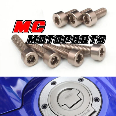 Titanium CNC Petrol Fuel Cap Bolts Screws For Suzuki GSXR 1000 2001-2002 01 02 - Image 1 of 2