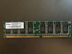 Elixir M2U51264DS88B1G-6K PC2700U-25330 512MB PC2700 333MHz Desktop DDR Memory - Picture 1 of 1
