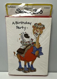 Suzy's Zoo Partyeinladungen 10 Stück Vintage IN7218 A Birthday Party & UR eingeladen!! - Bild 1 von 15