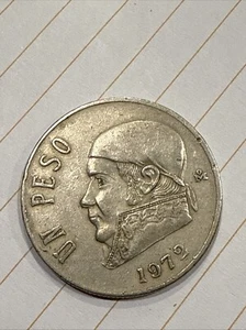 1972 Mexico Un Peso One Peso Coin (1221) - Picture 1 of 2