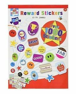 OVER 1000 OF KIDS CHILDRENS CREATE GOOD BEHAVIOUR REWARD MOTIVATION STICKER BOOK