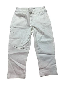 Maurices 21” kurze Caprijeans weiß Damengröße 10 mittlerer Bund bequem Stretch neu - Bild 1 von 7