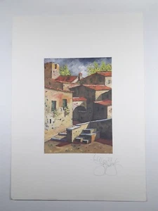Riproduzione Stampa autore Lello M. Barresi titolo Sorbo di Vallanza Autografato - Bild 1 von 2