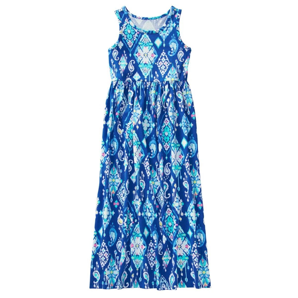 NWT Gymboree True Blue Summer Ikat Maxi Dress Girl toddler and kid sizes - Image 1 of 1