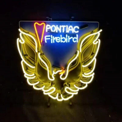 Firebird Auto Car Real Neon Sign Light Wall Room Cave Decor Classic Style19"x19"
