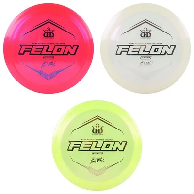 Dynamic Disc Golf Lucid Ice Glimmer Wysocki Felon Driver 9/3/0.5/4 - Image 1 of 4