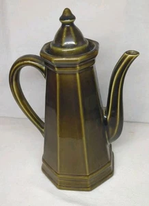 Large green yellow Pfaltzgraff Heritage Coffee Pot Carafe tea pot 13" - Bild 1 von 4