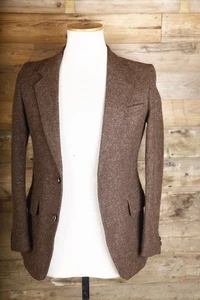 Vintage Tweed Sakko 34R Braun Wolle Peter Brown - Bild 1 von 7