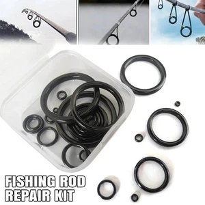 Kit de reparación de caña de pescar guía de anillo 26 piezas kit de ojo de caña resistente al desgaste de cerámica - Imagen 1 de 9