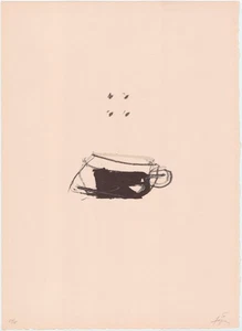 Antoni Tapies Lithografie Clau del Foc 10 X  - Bild 1 von 5