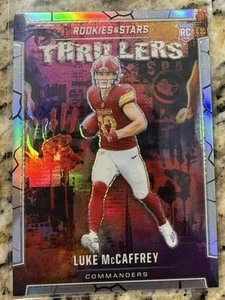 LUKE MCCAFFREY 2024 Panini Rookies Stars Silver Prizm Thrillers RC KR6 - Imagen 1 de 2