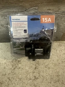 Disyuntor neutro 15 amperios 2 polos tipo combinación AFCI Plug-Q215AFCNPOn - Imagen 1 de 2