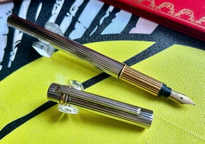 Cartier Must Trinity Vintage 70s – Fountain Pen with 18k Gold Nib. - Image 1 of 4