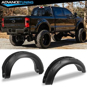 Fits 23-25 Ford F-250 F-350 Super Duty Pocket Style PP Fender Flares Wheel Cover - Picture 1 of 11