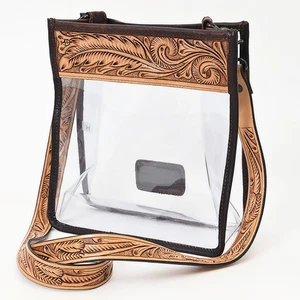AD American Darling Clear Bag Hand Tooled Genuine Leather Women Bag Western - Picture 1 of 8
