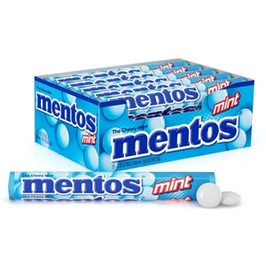 Rollo de caramelo Mentos masticable como nuevo, como nuevo, sin fusión, fiesta, 14 unidades (paquete de 15) - Imagen 1 de 7