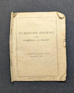 Defaced WW2 British Standing Orders For Personnel In Transit - Picture 1 of 5