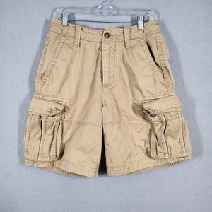Abercrombie & Fitch Cargo Shorts Herren 30 Khaki Heavy Canvas Adirondacks Y2K - Bild 1 von 14