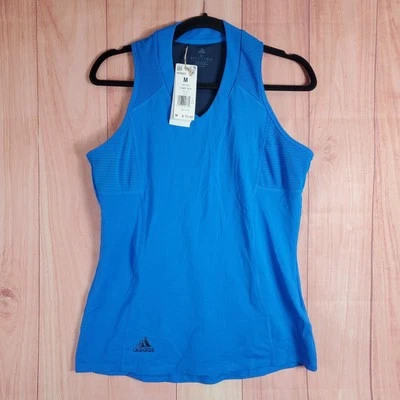 ADIDAS GOLF HEAT.RDY Racerback Sleeveless Shirt Womens Sz M Tank Top  - Image 1 of 4