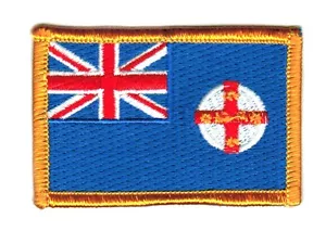 NEU SOUTH WALES AUSTRALIEN FLAGGE PATCH ABZEICHEN BÜGELBILD NEU BESTICKT - Bild 1 von 1
