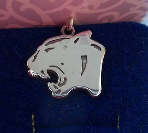 Ciondolo mascotte pantera testa di puma Università di Houston 19x19 mm argento sterling - Foto 1 di 7