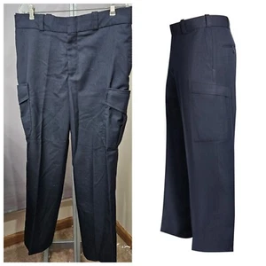 Flying Cross Women Tactical Pant 14 Reg Navy Blue Police EMT Uniform Cargo 34x27 - Picture 1 of 9