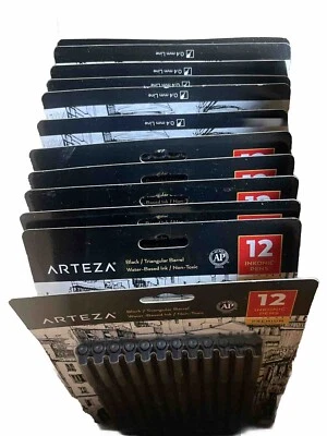 ARTEZA Inkonic 0.4mm Fineliner Art Pens In Black - Box Of 144 $100+ Value - Image 1 of 3