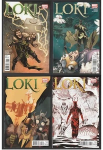 Marvel LOKI Limited Series No. 1 2 3 4 (2010) Complete Set! Nice Lot! - Picture 1 of 5