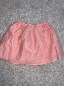Mini Boden Girls Size 7-8 Coral Elastic Waist Ballerina Tulle Skirt EUC - Picture 1 of 4