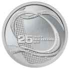 2011 Rick Hansen, 25th Anniversary Relay Medallion, Silver Coin, World Tour